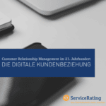 Ein Laptop mit den Worten Customer Relationship Management – 2 Jahre die digitale Kundenbezirkung.