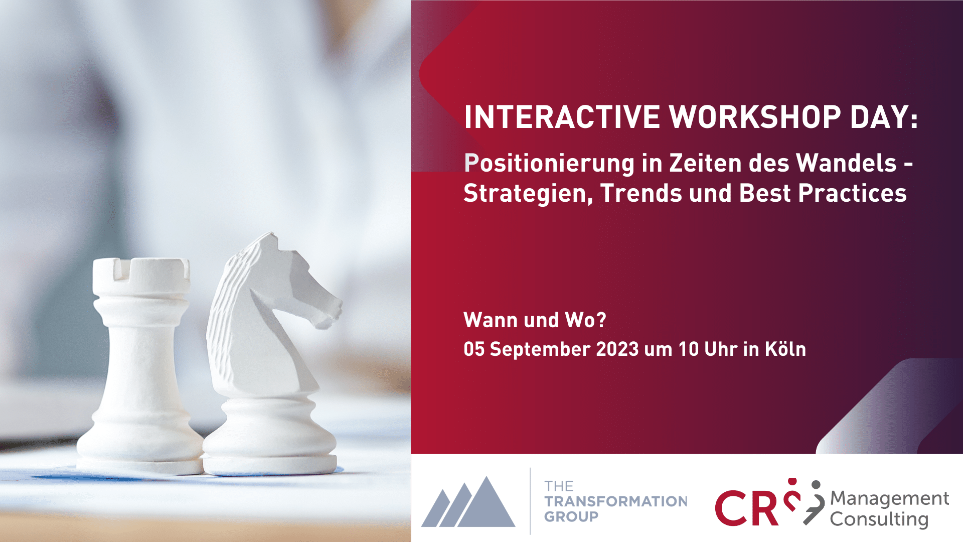 Banner Workshop zur Positionierung